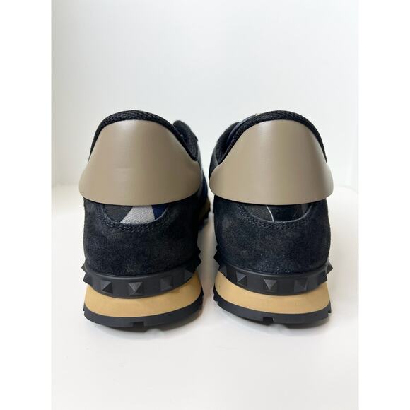 NWT! Valentino Men\'s Rockrunner Camouflage Laminated Sneaker, Size 46 main image 6